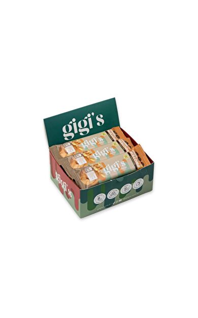 Gigi's 12'li Yer Fıstıklı Kolajenli Yüksek Protein Bar Paketi