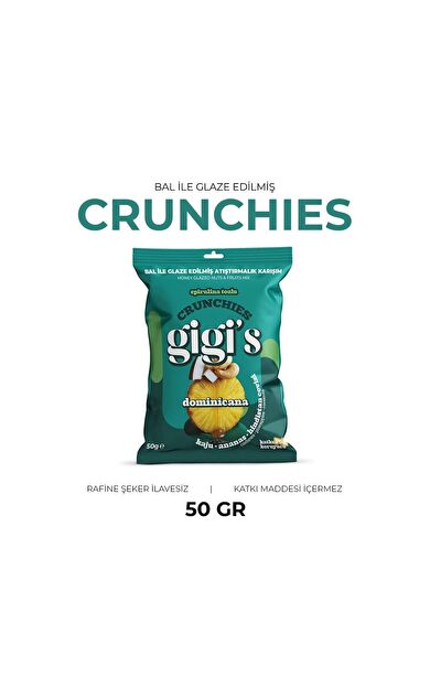 Gigi's Dominicana Bal ile Glaze Edilmiş Crunchie Karışım 50g