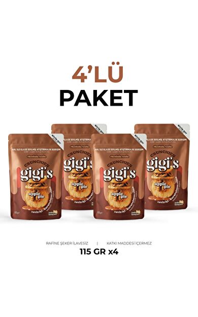Gigi's Apple Pie Bal ile Glaze Edilmiş Crunchie ( 4 adet )