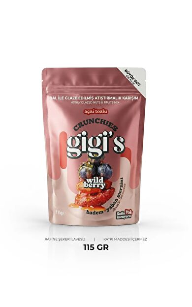 Gigi's Açai Wild Berry Bal ile Glaze Edilmiş Crunchie Karışım