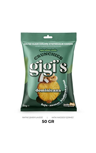 Gigi's Dominicana Bal ile Glaze Edilmiş Crunchie Karışım 50g