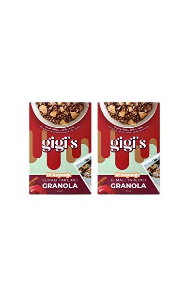 Gigi's Elmalı Tarçınlı Granola 2'li Paket 2x250 Gram