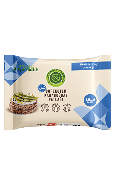 GLUTENSİZ FABRİKA Çipo Çörekotlu Karabuğday Patlağı 24g