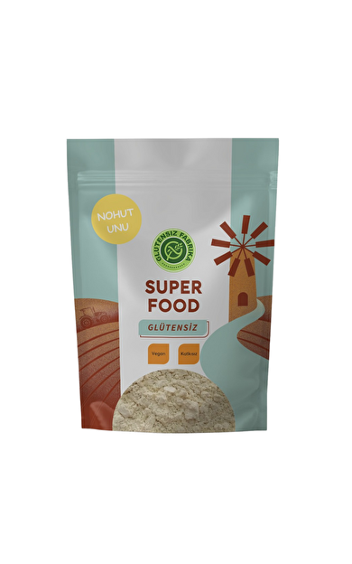 GLUTENSİZ FABRİKA Kepekli Çiğ Nohut Unu 1KG
