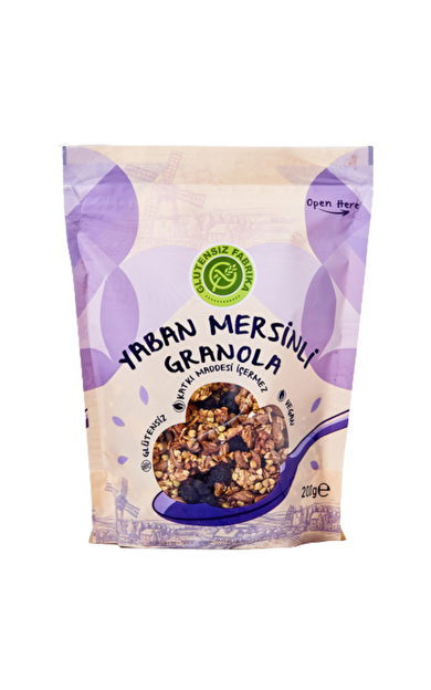 GLUTENSİZ FABRİKA Yulaf &amp; Karabuğday Granola (Yaban Mersinli) 300g
