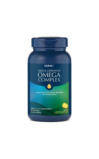 GNC Triple Strength Omega Complex 90 Yumuşak Kapsül
