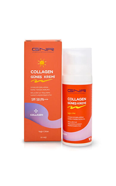 Gnr Collagen Spf 50 Güneş Kremi Yağlı Ciltler 50 ml