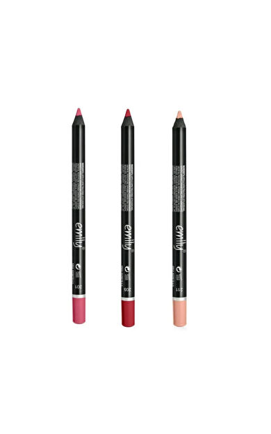 EMİLY 3LÜ DUDAK KALEMİ NO 201-205-211