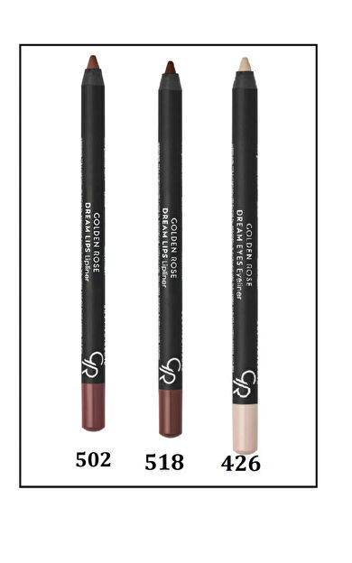 En Trend Dream Eyes Göz -dudak Kalemi 502-518-426 Set 3lü