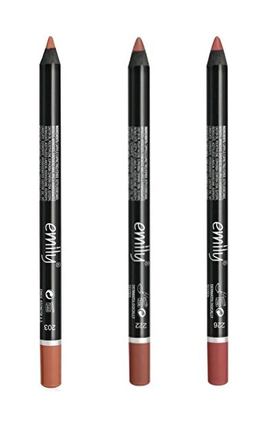 EMİLY 3LÜ DUDAK KALEMİ NO 203-222-226