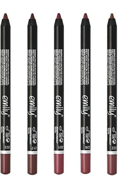 Emily Dudak Kalemi 5li Set No 203-217-201-226-222