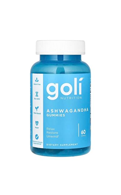 GOLİ Goli Nutrition, Ksm -66 Ash Root Extract ,300 Mg 60 Gummies