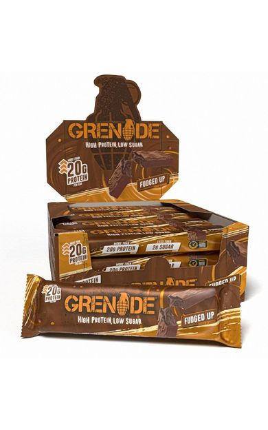 Grenade High Protein Low Sugar Bar - Fudged Up 12 x60 gr Sütlü Çikolata Aromalı
