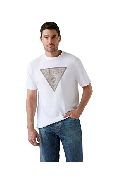 Guess M5BI04I3Z14 Cn Ss Triangle Logo Erkek Tişört