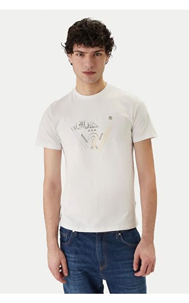 Guess M6GI11K2992 Cn Ss Triangle Hd Mu Erkek Tişört