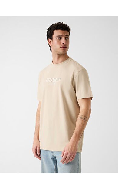 Guess M6GI16K3032 Cn Ss Guess Logo Con Erkek Tişört