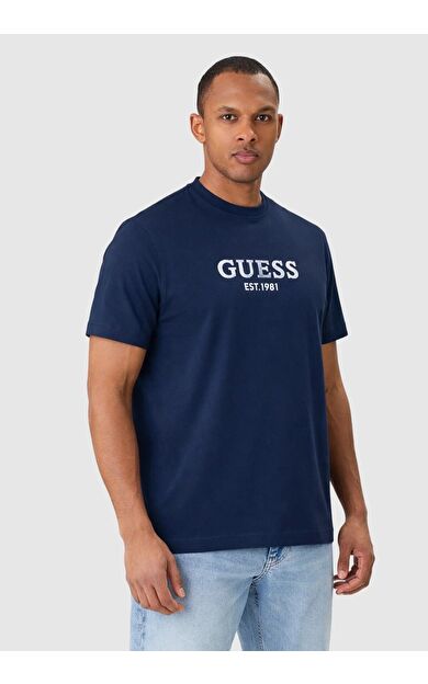 Guess M6GI16K3032 Cn Ss Guess Logo Con Erkek Tişört