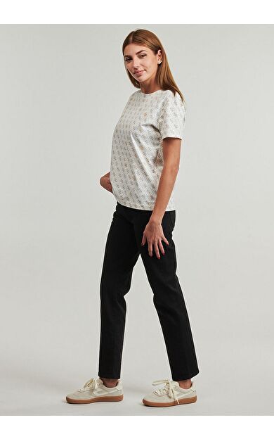 Guess V5BI14I3Z14 4G Rhombus Studs Ss Kadın Tişört