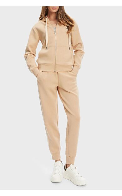 Guess W5YQ05KBYE2 New Hooded Scuba Kadın Sweatshirt