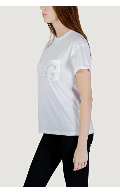 Guess W6GI17K3037 Ss Cn Pocket G Logo Kadın Tişört