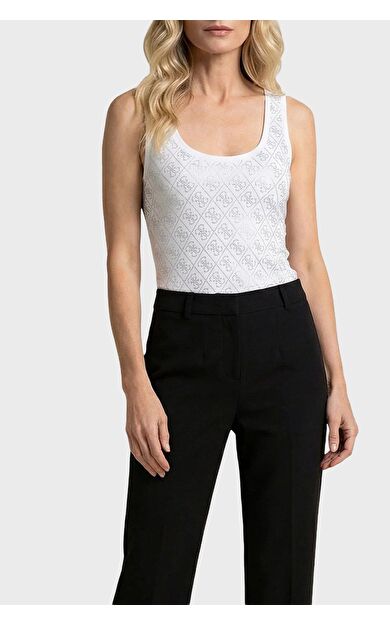 Guess W6GP10K2932 Sl 4G Allover Kadın Atlet