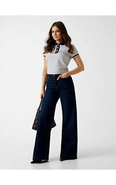 Guess W6GP17K2946 Ss Polo Nk Alphonsin Kadın Polo Tişört