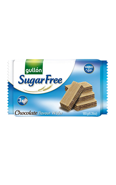 GULLON Kakao Krema Dolgulu Şekersiz Gofret 180g