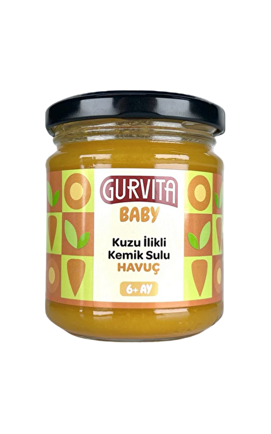 GURVİTA Baby Kuzu İlikli Kemik Sulu Havuç 165 g