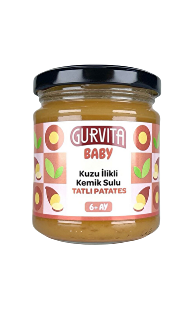 GURVİTA Baby Kuzu İlikli Kemik Sulu Tatlı Patates 165g