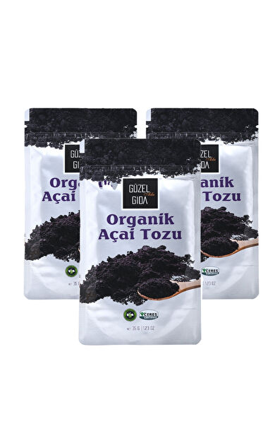 Güzel Ada Gıda Organik Açai Üzümü Tozu 3X35 Gr