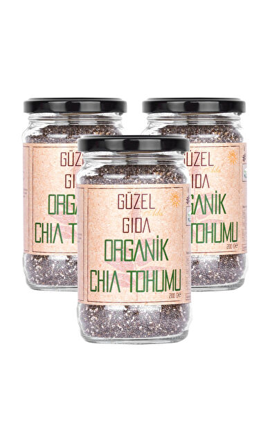 Güzel Ada Gıda Organik Chia Tohumu 3X200 Gr