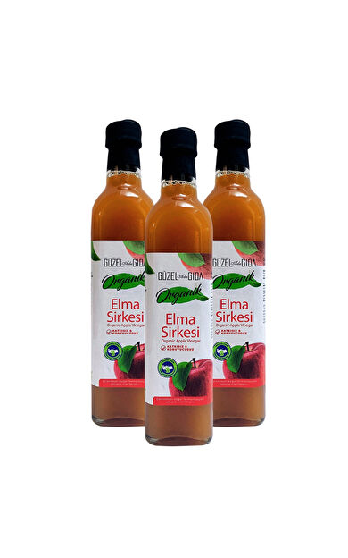 Güzel Ada Gıda Organik Elma Sirkesi 3X500 Ml