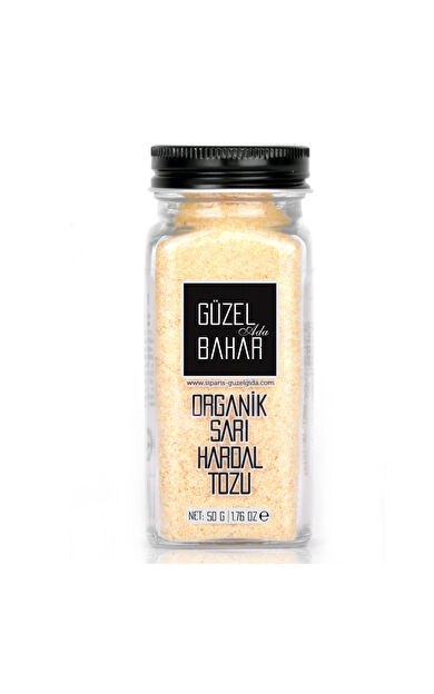 Güzel Ada Gıda Organik Sarı Hardal Tozu 50 Gr