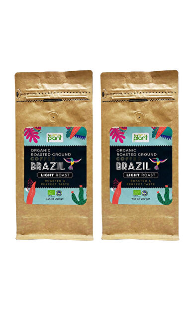 Güzel Ada Gıda Organik Öğütülmüş Filtre Kahve Brezilya Light 2X200 Gr