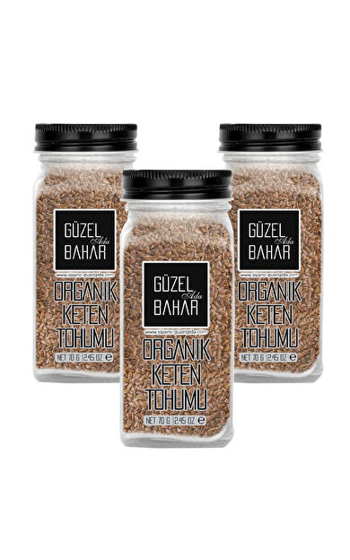 Güzel Ada Gıda Organik Keten Tohumu 3X70 Gr