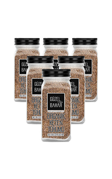 Güzel Ada Gıda Organik Keten Tohumu 6X70 Gr