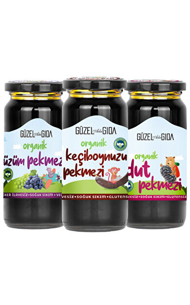 Güzel Ada Gıda Kids Organik Pekmez Seti ( 3 Parça )
