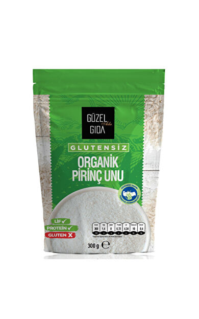 Güzel Ada Gıda Organik Glutensiz Pirinç Unu 300 Gr