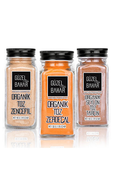 Güzel Ada Gıda Prebiyotik Organik Baharat Seti 3'lü