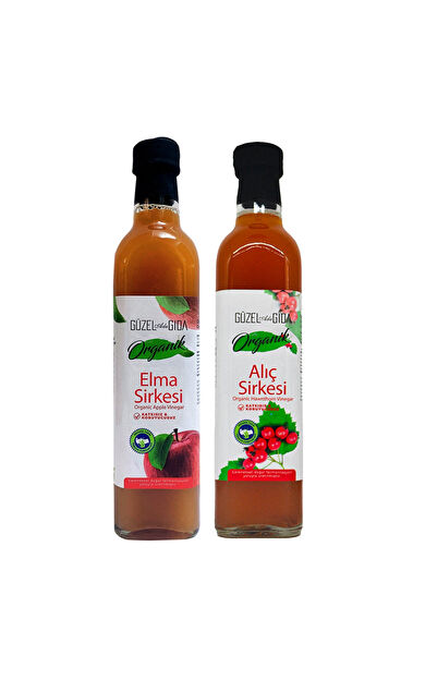 Güzel Ada Gıda Organik Elma ve Alıç Sirke Paketi 2X500 Ml