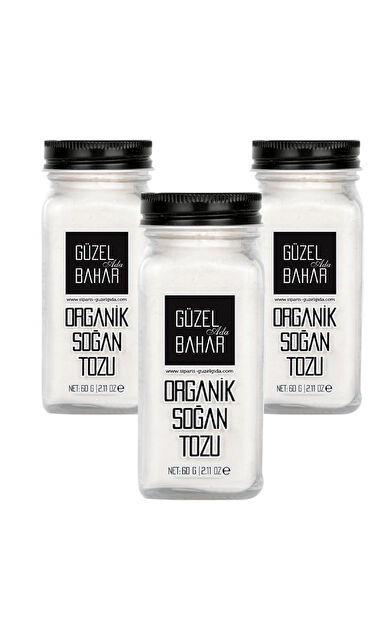 Güzel Ada Gıda Organik Soğan Tozu 3X60 Gr