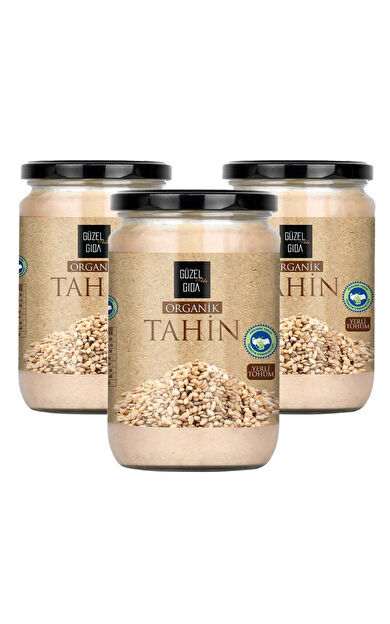Güzel Ada Gıda Organik Tahin Yerli Susam Glutensiz 3X600 Gr