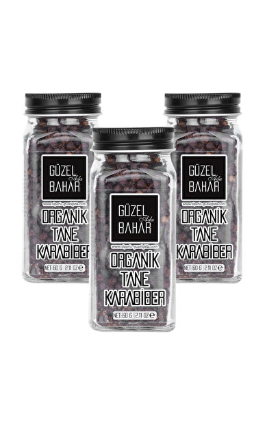 Güzel Ada Gıda Organik Tane Karabiber 3X60 Gr