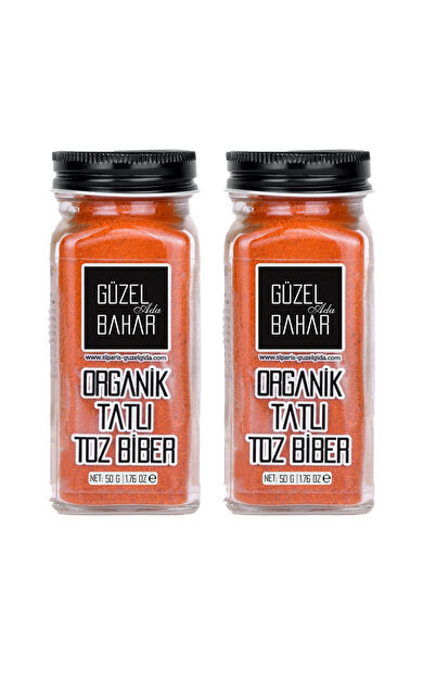 Güzel Ada Gıda Organik Tatlı Toz Biber 2X50 Gr