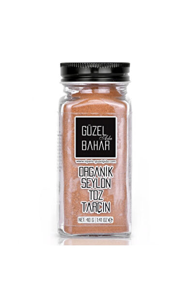 Güzel Ada Gıda Organik Seylon Toz Tarçın 40 Gr