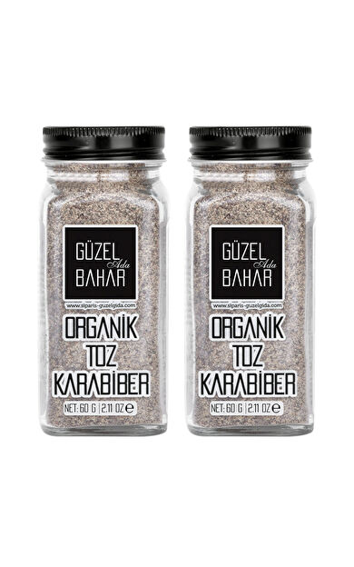 Güzel Ada Gıda Organik Toz Karabiber 2X60 Gr