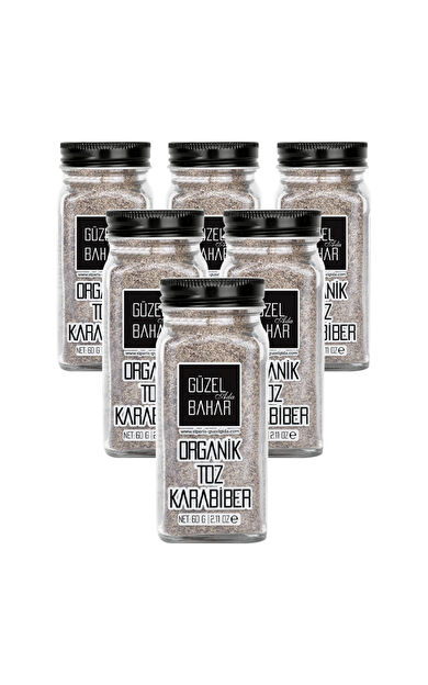 Güzel Ada Gıda Organik Toz Karabiber 6X60 Gr