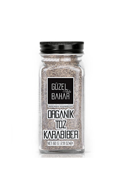 Güzel Ada Gıda Organik Toz Karabiber 60 Gr