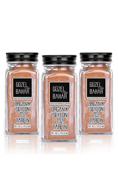 Güzel Ada Gıda Organik Seylon Toz Tarçın 3X40 Gr