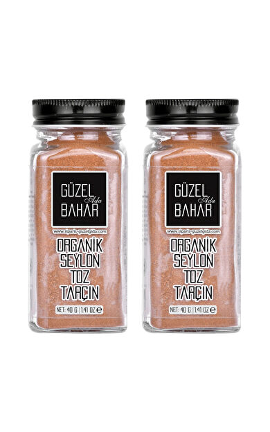 Güzel Ada Gıda Organik Seylon Toz Tarçın 2X40 Gr